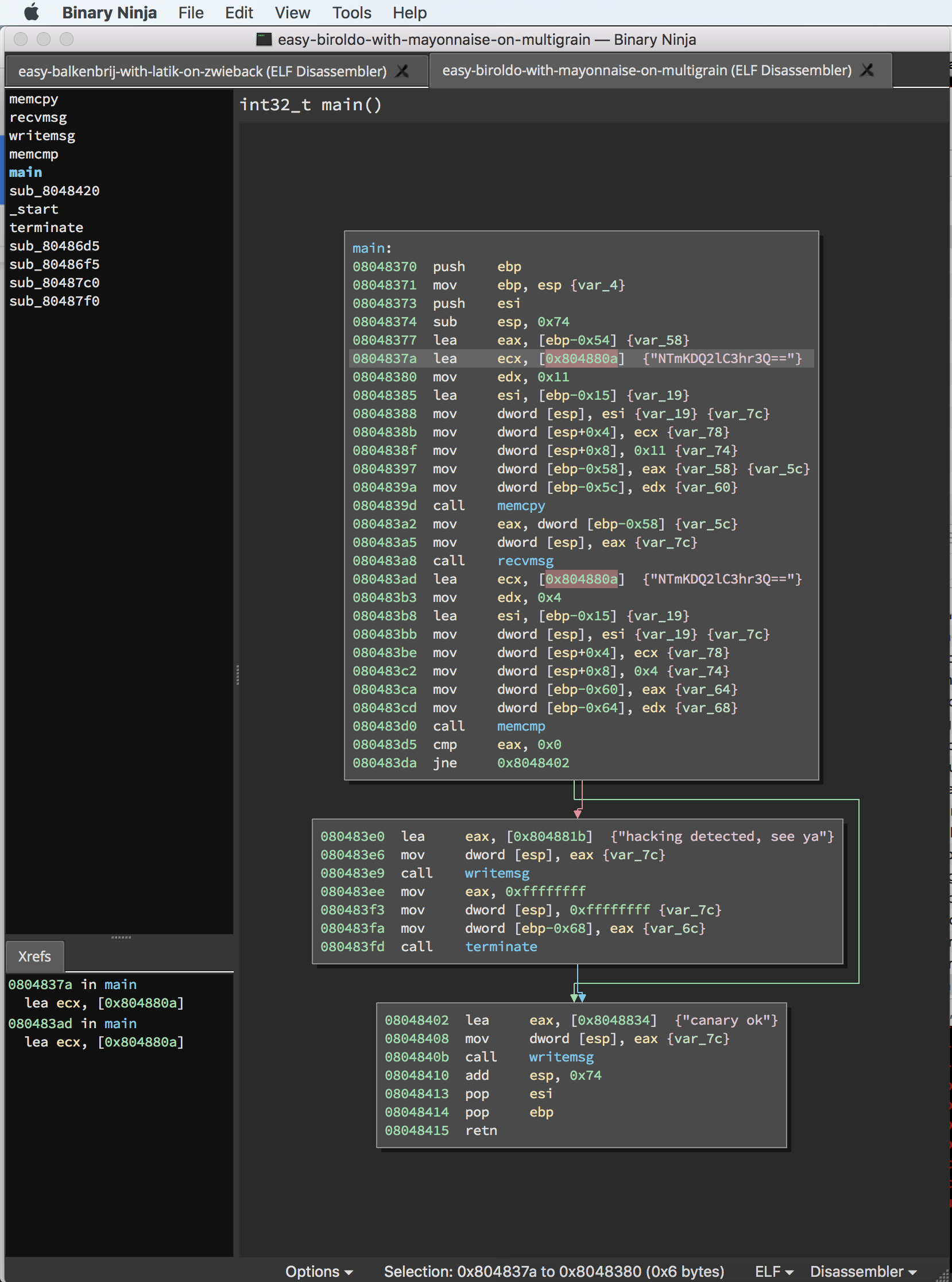Binary Ninja has a simple and smooth interface