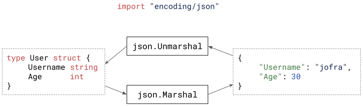 Parsing JSON in Go